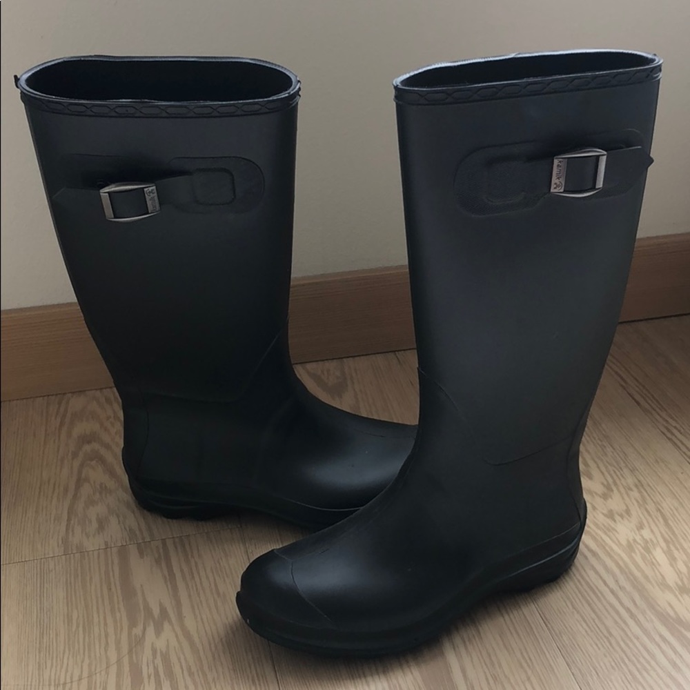 Kamik black “Olivia” rain boots sz 7